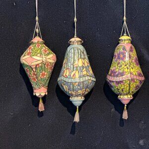 Bradford Exchange Era Of Louis Tiffany Heirloom Porcelain Ornament Collection